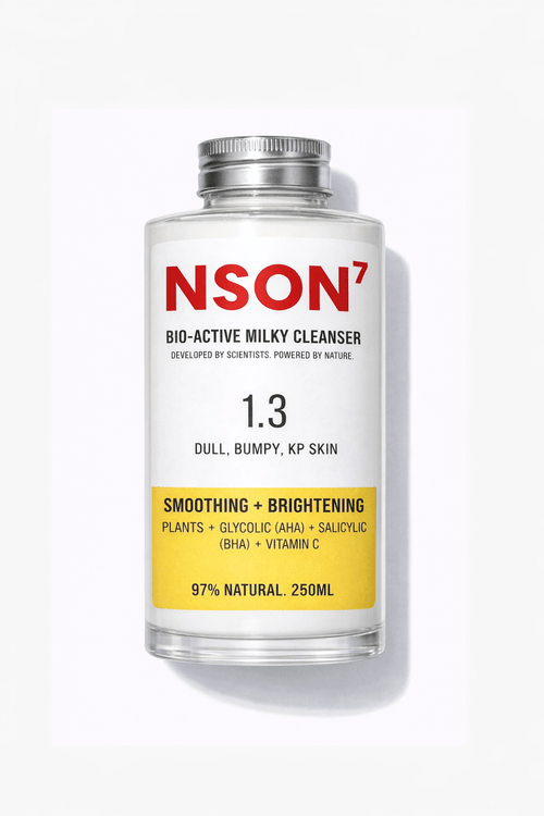 1.3 Bio - Active Smoothing + Brightening • BHA + AHA • Milky Body Cleanser - NSON7
